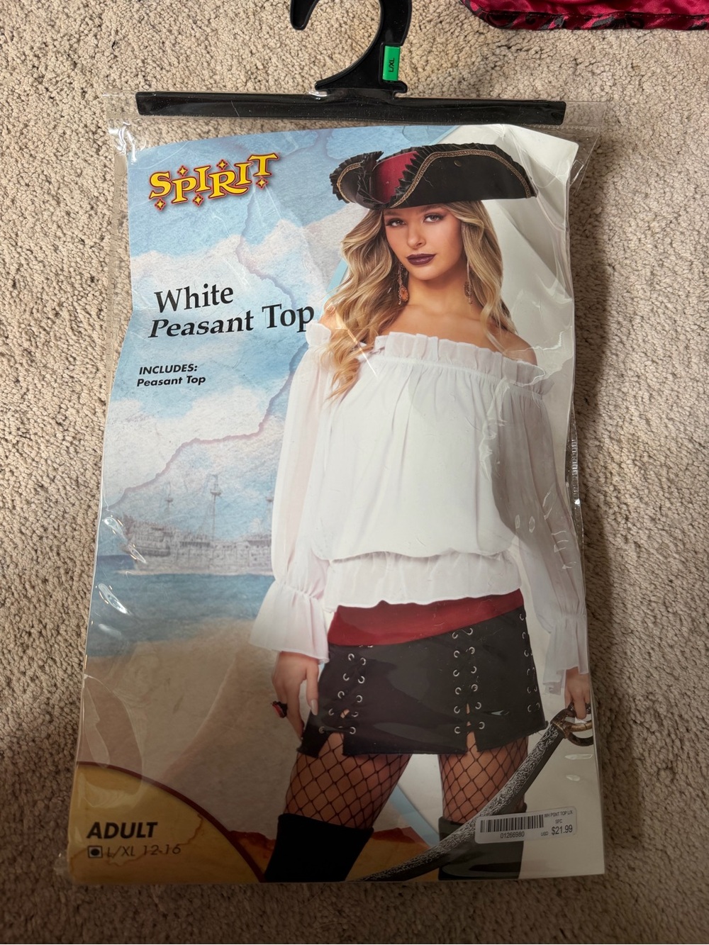 Spirit White Peasant Blouse